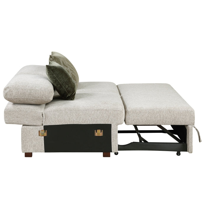 Homelegance - Isla 3 Piece Sectional with Pull-out Bed in Sage Sand - 8548*42ACLCR2AA - GreatFurnitureDeal