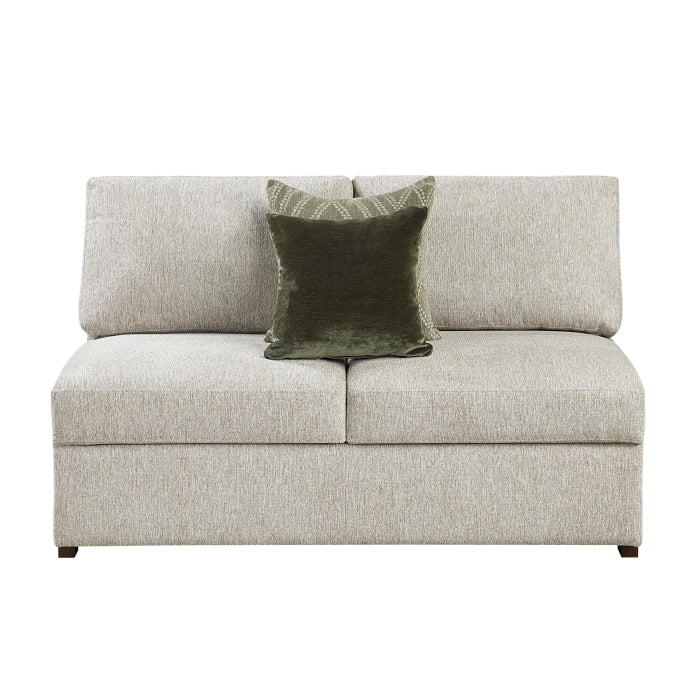 Homelegance - Isla Sectional with Convertible and Reversible Chaise in Sage Sand - 8548*6VCCR22AACA - GreatFurnitureDeal