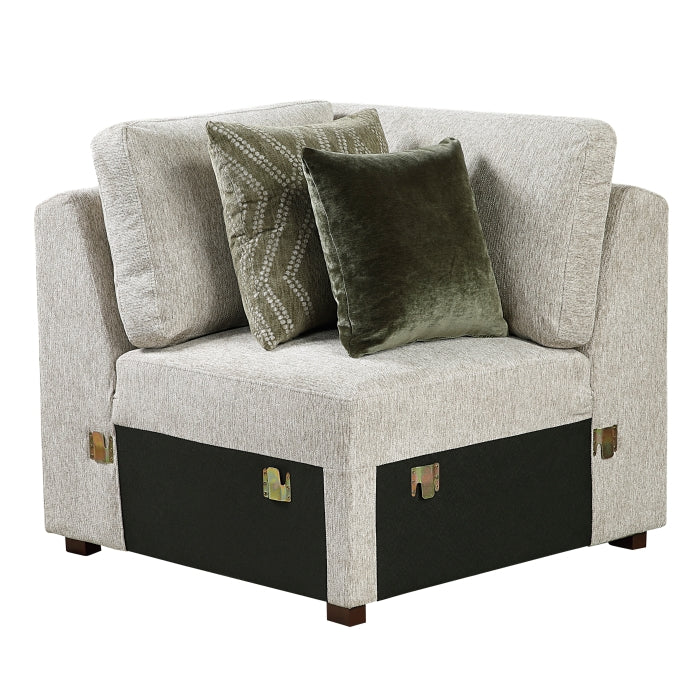 Homelegance - Isla 6 Piece Sectional with Reversible Chaise in Beige - 8548*7VC2ACR2ACLACAOT