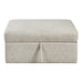 Homelegance - Isla 4 Piece Sectional with Pull-out Bed and Ottoman in Sage Sand - 8548*52ACLCR2AAOT - GreatFurnitureDeal