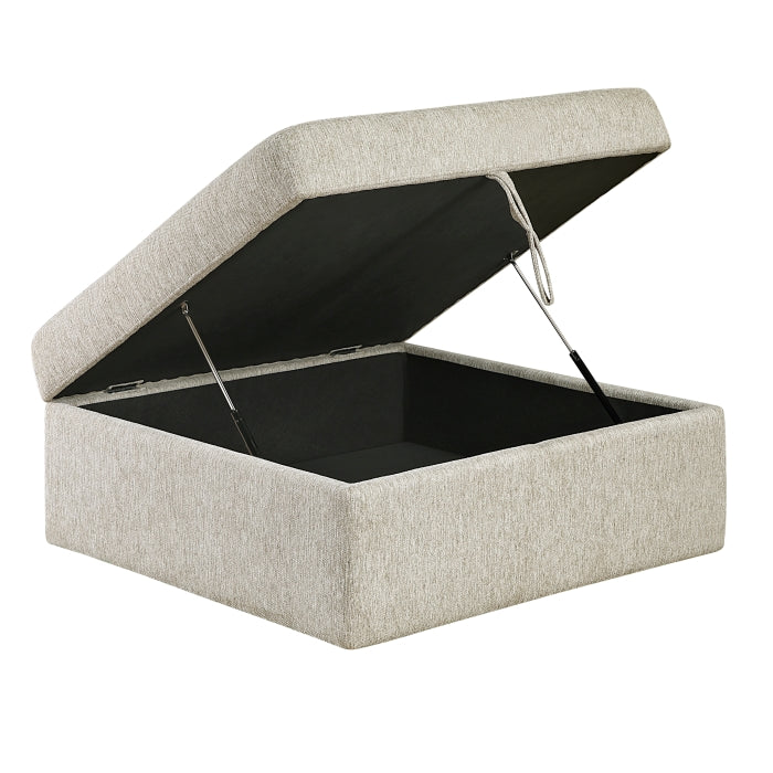 Homelegance - Isla 4 Piece Sectional with Pull-out Bed and Ottoman in Sage Sand - 8548*52ACLCR2AAOT - GreatFurnitureDeal