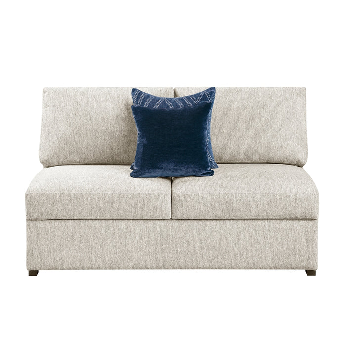Homelegance - Isla 4 Piece Sectional with Convertible and Reversible Chaise, Hidden Storage, Click Motion Back in Beige - 8548BE*5VC2ACRACA - GreatFurnitureDeal