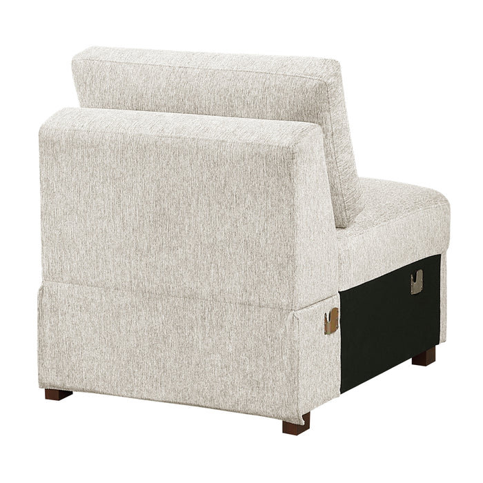 Homelegance - Isla 4 Piece Sectional with Convertible and Reversible Chaise, Hidden Storage, Click Motion Back in Beige - 8548BE*5VC2ACRACA - GreatFurnitureDeal