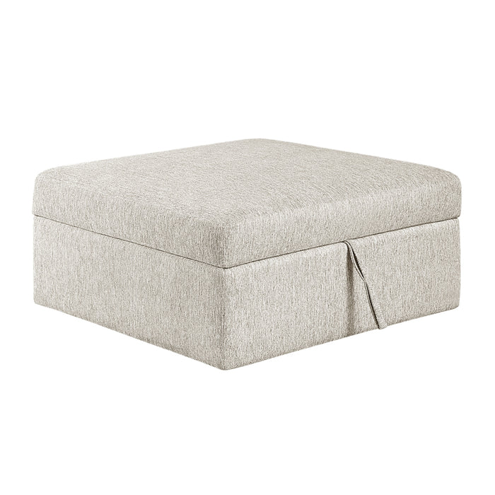 Homelegance - Isla 5 Piece Sectional with Reversible Chaise, Pull-out Bed, Hidden Storage and Ottoman in Beige - 8548BE*6VC2ACR2ACLAOT - GreatFurnitureDeal