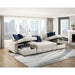 Homelegance - Isla 3 Piece Sectional with Reversible Chaises, Pull-out Bed and Hidden Storage, Click Motion Back in Beige - 8548BE*42VC2ACLA - GreatFurnitureDeal
