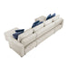 Homelegance - Isla 3 Piece Sectional with Reversible Chaises, Pull-out Bed and Hidden Storage, Click Motion Back in Beige - 8548BE*42VC2ACLA - GreatFurnitureDeal
