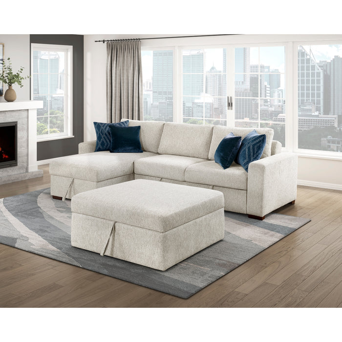 Homelegance - Isla 3 Piece Sectional with Reversible Chaise in Beige - 8548BE*4VC2ACLAOT - GreatFurnitureDeal