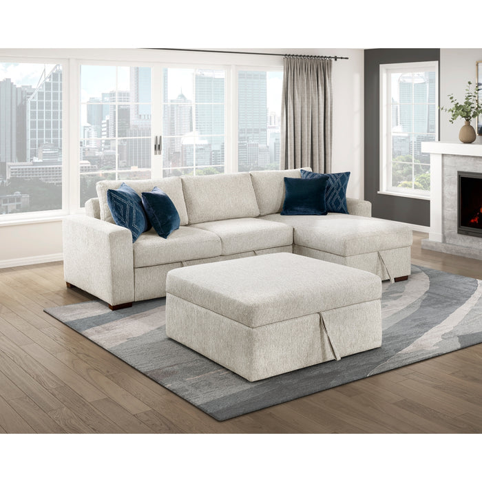Homelegance - Isla 3 Piece Sectional with Reversible Chaise in Beige - 8548BE*4VC2ACLAOT - GreatFurnitureDeal