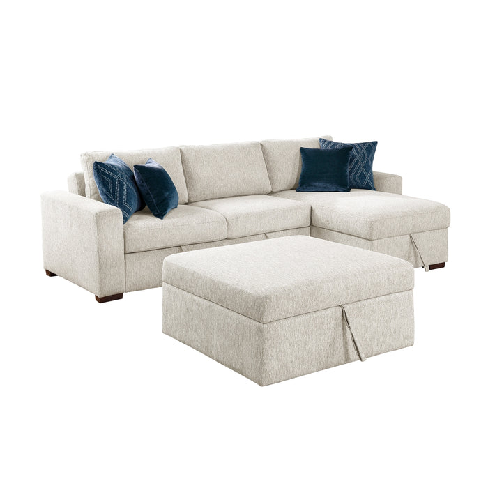 Homelegance - Isla 3 Piece Sectional with Reversible Chaise in Beige - 8548BE*4VC2ACLAOT - GreatFurnitureDeal