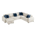Homelegance - Isla 4 Piece Sectional with Reversible Chaise, Pull-out Bed and Hidden Storage in Beige - 8548BE*5VC2ACR2ACLA - GreatFurnitureDeal
