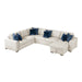 Homelegance - Isla 4 Piece Sectional with Reversible Chaise, Pull-out Bed and Hidden Storage in Beige - 8548BE*5VC2ACR2ACLA - GreatFurnitureDeal