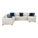 Homelegance - Isla 4 Piece Sectional with Reversible Chaise, Pull-out Bed and Hidden Storage in Beige - 8548BE*5VC2ACR2ACLA - GreatFurnitureDeal