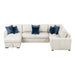 Homelegance - Isla 4 Piece Sectional with Convertible and Reversible Chaise, Hidden Storage, Click Motion Back in Beige - 8548BE*5VC2ACRACA - GreatFurnitureDeal