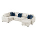 Homelegance - Isla 4 Piece Sectional with Convertible and Reversible Chaise, Hidden Storage, Click Motion Back in Beige - 8548BE*5VC2ACRACA - GreatFurnitureDeal