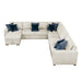 Homelegance - Isla 5 Piece Sectional with Reversible Chaise, Pull-out Bed and Hidden Storage in Beige - 8548BE*6VC2ACR2ACLACA - GreatFurnitureDeal