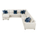 Homelegance - Isla 5 Piece Sectional with Convertible and Reversible Chaise, Hidden Storage, Click Motion Back in Beige - 8548BE*6VCCR22AACA - GreatFurnitureDeal