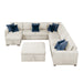 Homelegance - Isla 6 Piece Sectional with Reversible Chaise, Pull-out Bed, Hidden Storage and Ottoman in Beige - 8548BE*7VC2ACR2ACLACAOT - GreatFurnitureDeal
