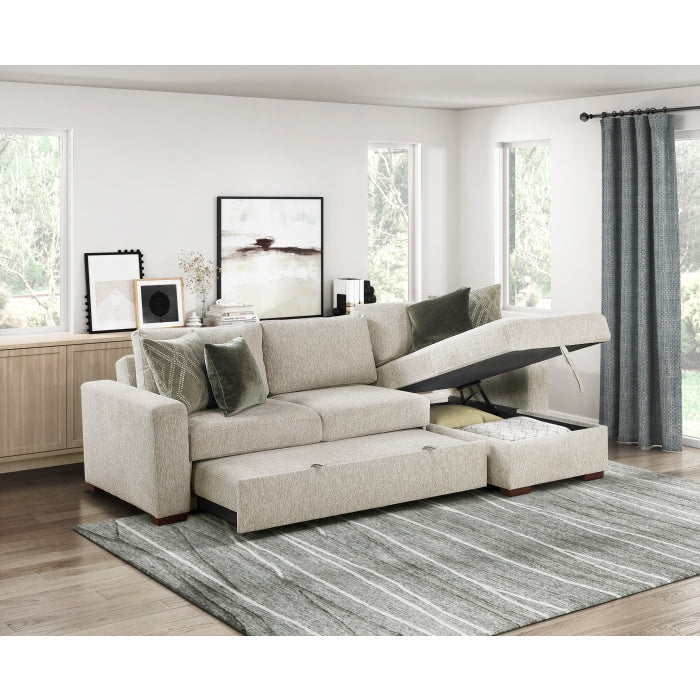 Homelegance - Isla 2 Piece Modular Sectional in Sage Sand - 8548*3VC2ACLA - GreatFurnitureDeal
