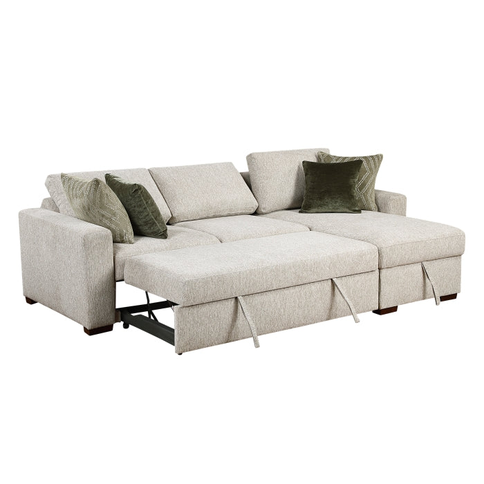 Homelegance - Isla 2 Piece Modular Sectional in Sage Sand - 8548*3VC2ACLA - GreatFurnitureDeal
