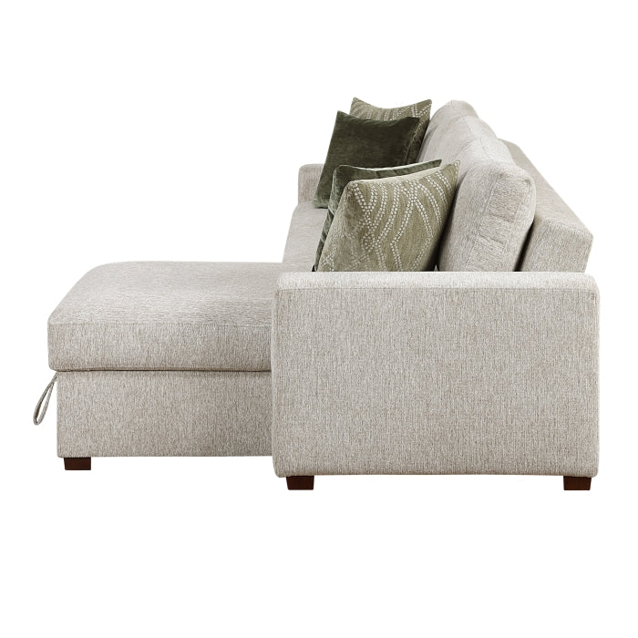 Homelegance - Isla 2 Piece Modular Sectional in Sage Sand - 8548*3VC2ACLA - GreatFurnitureDeal