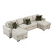 Homelegance - Isla 3 Piece Sectional with Reversible Chaises in Sage Sand - 8548*42VC2ACLA - GreatFurnitureDeal