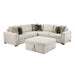 Homelegance - Isla 4 Piece Sectional with Pull-out Bed and Ottoman in Sage Sand - 8548*52ACLCR2AAOT - GreatFurnitureDeal