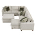 Homelegance - Isla 5 Piece Sectional with Reversible Chaise in Sage Sand - 8548*6VC2ACR2ACLAOT - GreatFurnitureDeal