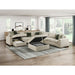 Homelegance - Isla 6 Piece Sectional with Reversible Chaise in Beige - 8548*7VC2ACR2ACLACAOT - GreatFurnitureDeal