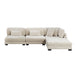Homelegance - Traverse 4 Piece Modular Sectional with Ottoman - 8555BE*2AC1CROT - GreatFurnitureDeal