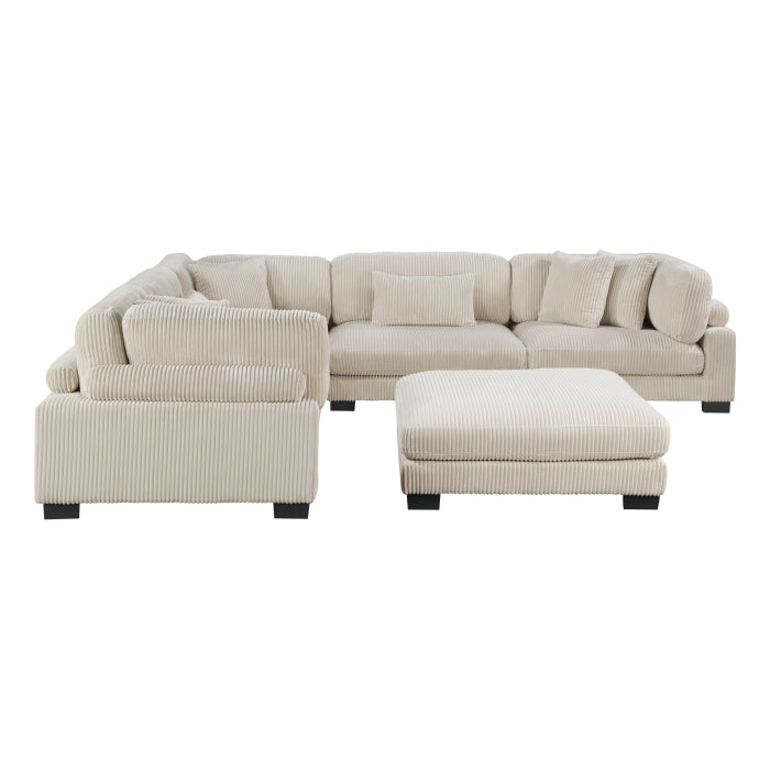Homelegance - Traverse 6 Piece Modular Sectional with Ottoman - 8555BE*3CR2ACOT