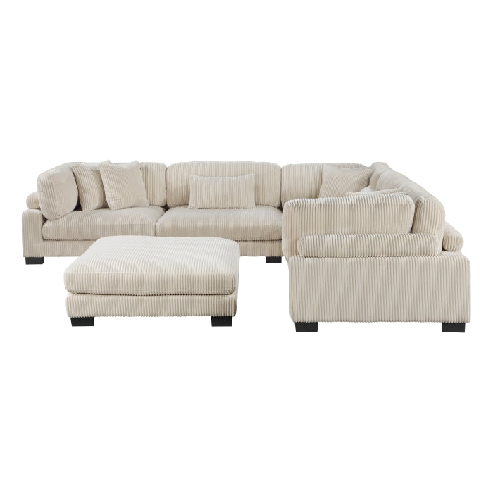 Homelegance - Traverse 6 Piece Modular Sectional with Ottoman - 8555BE*3CR2ACOT