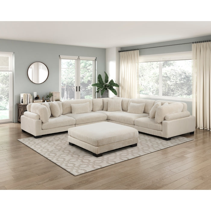 Homelegance - Traverse 6 Piece Modular Sectional with Ottoman - 8555BE*3CR2ACOT