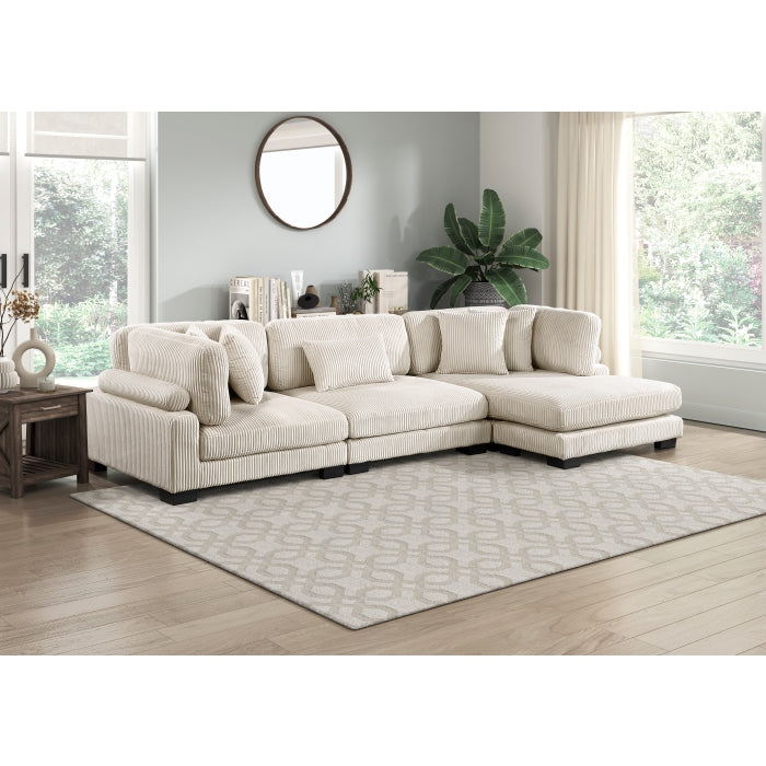 Homelegance - Traverse 3 Piece Modular Sectional with Reversible Chaise - 8555BE*CRACVC - GreatFurnitureDeal