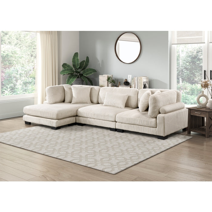 Homelegance - Traverse 3 Piece Modular Sectional with Reversible Chaise - 8555BE*CRACVC - GreatFurnitureDeal