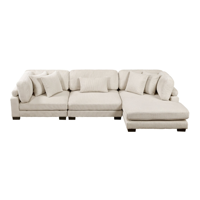 Homelegance - Traverse 3 Piece Modular Sectional with Reversible Chaise - 8555BE*CRACVC