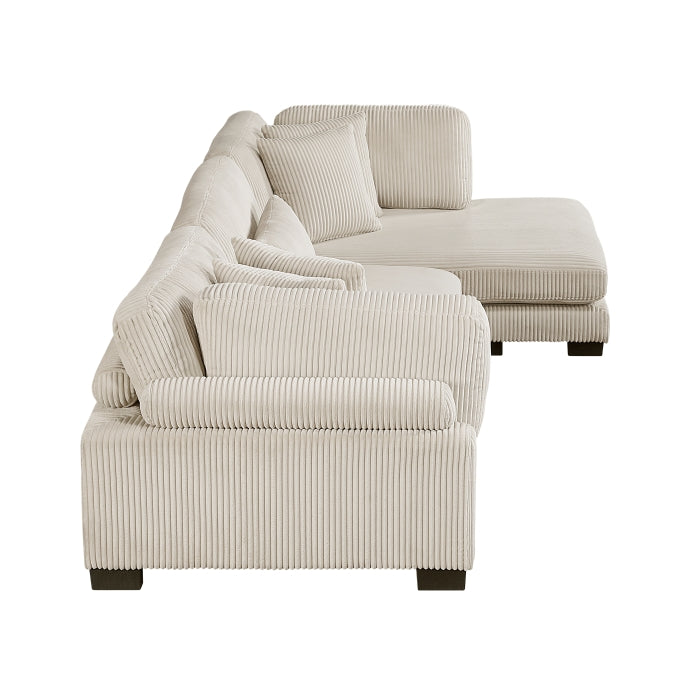 Homelegance - Traverse 3 Piece Modular Sectional with Reversible Chaise - 8555BE*CRACVC