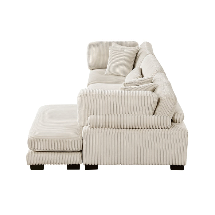 Homelegance - Traverse 3 Piece Modular Sectional with Reversible Chaise - 8555BE*CRACVC