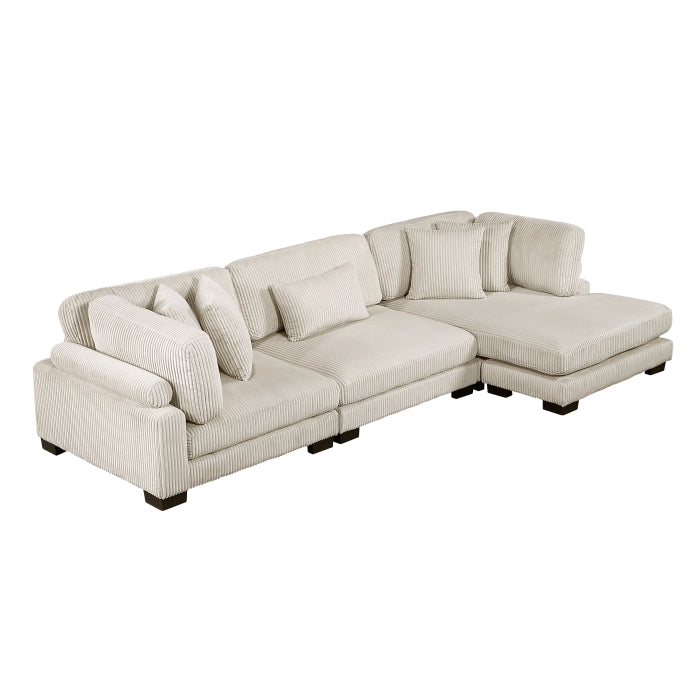 Homelegance - Traverse 3 Piece Modular Sectional with Reversible Chaise - 8555BE*CRACVC - GreatFurnitureDeal