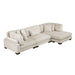 Homelegance - Traverse 3 Piece Modular Sectional with Reversible Chaise - 8555BE*CRACVC - GreatFurnitureDeal