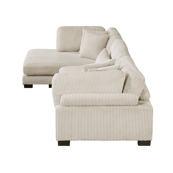 Homelegance - Traverse 3 Piece Modular Sectional with Reversible Chaise - 8555BE*CRACVC