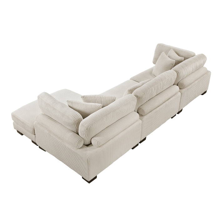 Homelegance - Traverse 3 Piece Modular Sectional with Reversible Chaise - 8555BE*CRACVC