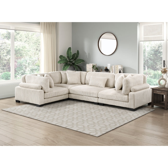 Homelegance - Traverse 4 Piece Modular Sectional - 8555BE*3CRAC - GreatFurnitureDeal