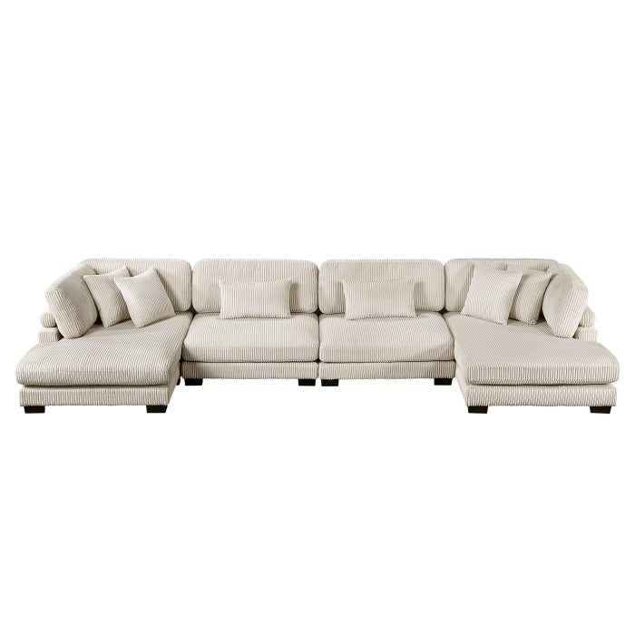 Homelegance - Traverse 4 Piece Modular Sectional with Reversible Chaise - 8555BE*2AC2VC - GreatFurnitureDeal
