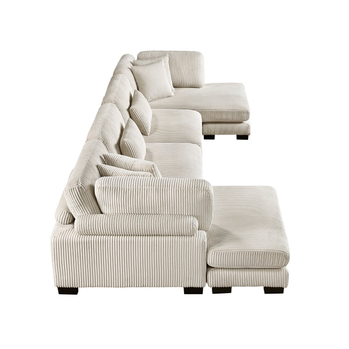 Homelegance - Traverse 4 Piece Modular Sectional with Reversible Chaise - 8555BE*2AC2VC