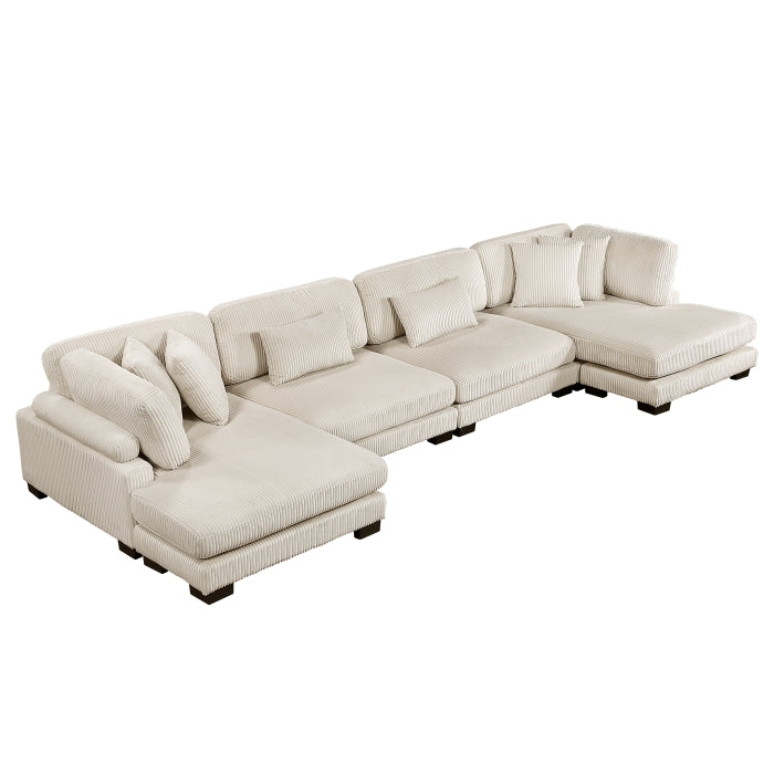 Homelegance - Traverse 4 Piece Modular Sectional with Reversible Chaise - 8555BE*2AC2VC - GreatFurnitureDeal