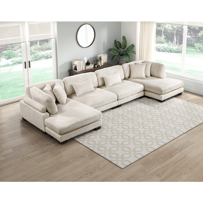 Homelegance - Traverse 4 Piece Modular Sectional with Reversible Chaise - 8555BE*2AC2VC