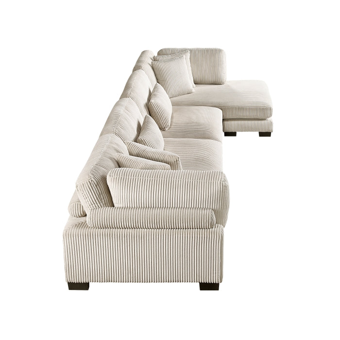Homelegance - Traverse 4 Piece Modular Sectional with Reversible Chaise - 8555BE*CR2ACVC