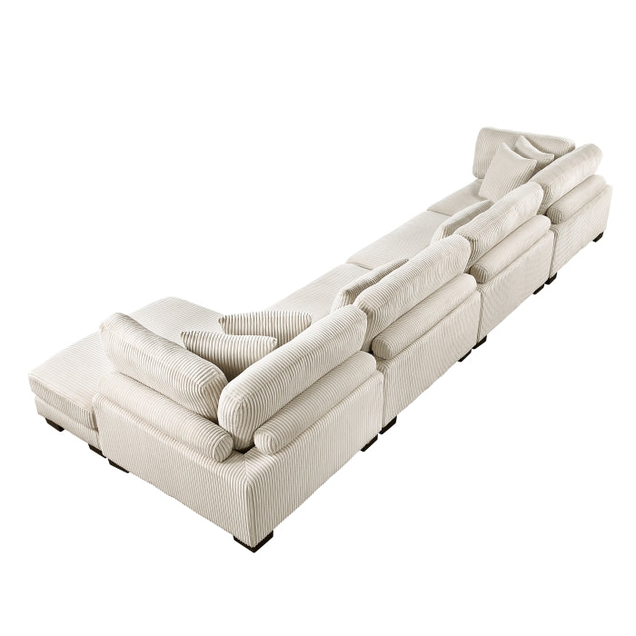 Homelegance - Traverse 4 Piece Modular Sectional with Reversible Chaise - 8555BE*CR2ACVC