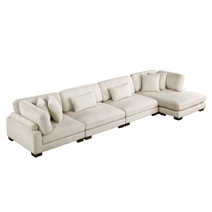 Homelegance - Traverse 4 Piece Modular Sectional with Reversible Chaise - 8555BE*CR2ACVC - GreatFurnitureDeal