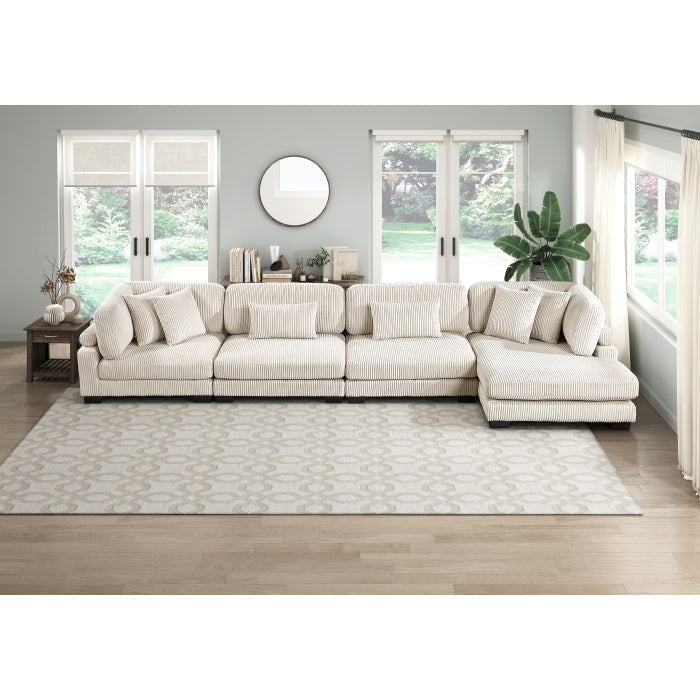 Homelegance - Traverse 4 Piece Modular Sectional with Reversible Chaise - 8555BE*CR2ACVC